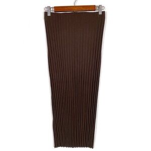 REVOLVE x Cotton Citizen NWT Brown Ribbed Cutout Midi Skirt 🤎 Size XS 🤎